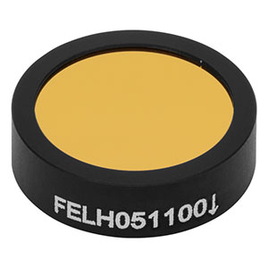 FELH051100 - Ø12.5 mm Longpass Filter, Cut-On Wavelength: 1100 nm