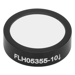 FLH05355-10 - Hard-Coated Bandpass Filter, Ø12.5 mm, CWL = 355 nm, FWHM = 10 nm