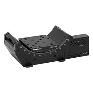 GNM2/M - ±50° Motorized Goniometer with Stepper Motor, Integrated Controller, 70 mm to Axis of Rotation, Metric