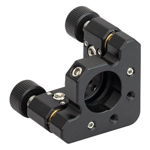 KS05K - Ø1/2in Precision Kinematic Mirror Mount with 3 Adjusters and Removable Knobs, 8-32 Taps