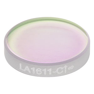 LA1611-C - N-BK7 Plano-Convex Lens, Ø1/2in, f = 60 mm, AR Coating: 1050 - 1700 nm