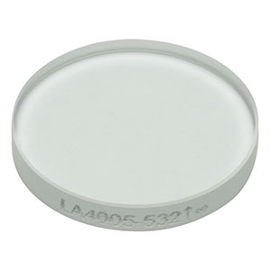LA4005-532 - f = 175 mm, Ø1/2in UVFS Plano-Convex Lens, 532 nm V-Coat