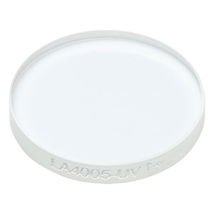 LA4005-UV - f = 175.0 mm, Ø1/2in UV Fused Silica Plano-Convex Lens, AR Coating: 245-400 nm