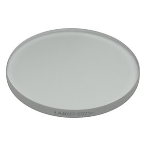 LA4027-532 - f = 450 mm, Ø1in UVFS Plano-Convex Lens, 532 nm V-Coat