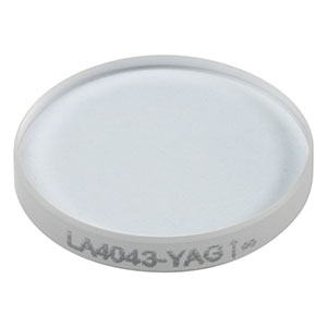LA4043-YAG - f = 125 mm, Ø1/2in UVFS Plano-Convex Lens, 532/1064 nm V-Coat