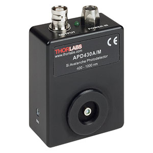 APD430A/M - Si Variable-Gain Avalanche Detector, Temperature Compensated, 400 - 1000 nm, DC - 400 MHz, M4 Taps
