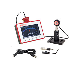 PM400K1 - Touchscreen Digital Power & Energy Console, Si Sensor, 400 - 1100 nm, 50 nW - 50 mW