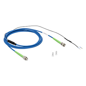 P3-1550PMH-2 - PM Patch Cable with Nichrome Heating Wire, PANDA, 1550 nm, Ø3 mm Jacket,  FC/APC, 2 m Long