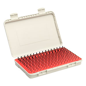 PGKM4/M - 1.31 mm to 4.99 mm Pin Gage Kit, 0.02 mm Increments, 185 Pins, Minus Tolerance