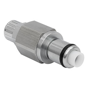 QVF6B - Metal 1/4in OD, 11/64in ID Valved In-Line Coupling Insert