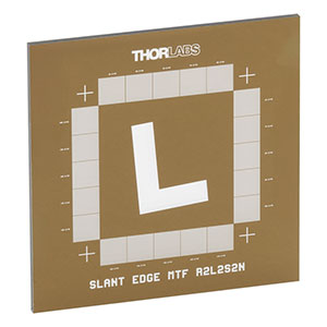 R2L2S2N - Negative Slant Edge MTF Target, 2in x 2in