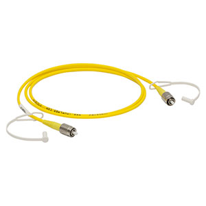 P1-460B-FC-1 - Single Mode Patch Cable, 488 - 633 nm, FC/PC, Ø3 mm Jacket, 1 m Long