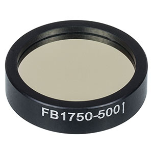 FB1750-500 - Ø1in IR Bandpass Filter, CWL = 1.75 µm, FWHM = 500 nm