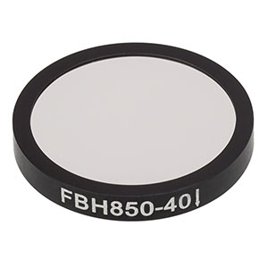 FBH850-40 - Premium Bandpass Filter, Ø25 mm, CWL = 850 nm, FWHM = 40 nm