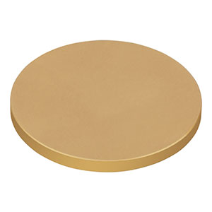 DG10-600-M01 - Ø1in Protected Gold Reflective Ground Glass Diffuser, 600 Grit