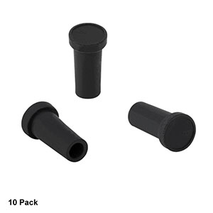 CAPM - Black Rubber Dust Caps for Ø3.2 mm Ferrules, 10 Pack