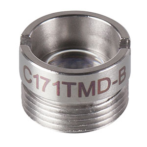 C171TMD-B - f = 6.20 mm, NA = 0.30, Mounted Aspheric Lens, ARC: 600 - 1050 nm