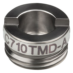 C710TMD-A - f = 1.49 mm, NA = 0.53, Mounted Aspheric Lens, ARC: 350 - 700 nm