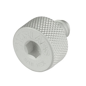 TS25HV - 3/16in Hex-Locking Thumbscrew, 1/4in-20 Thread, Vacuum Compatible