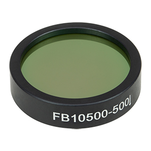 FB10500-500 - Ø1in IR Bandpass Filter, CWL = 10.5 µm, FWHM = 500 nm