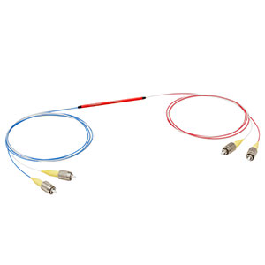 TW805R1F2 - 2x2 Wideband Fiber Optic Coupler, 805 ± 75 nm, 99:1 Split, FC/PC Connectors