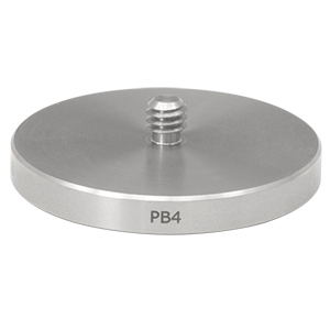 PB4 - Ø1.85in Studded Pedestal Base Adapter, 1/4in-20 Threads