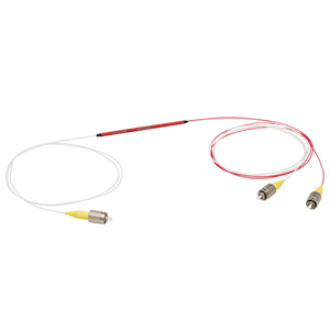 TW1430R2F1 - 1x2 Wideband Fiber Optic Coupler, 1430 ± 100 nm, 90:10 Split, FC/PC