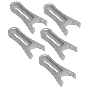 CF175-P5 - Clamping Fork for Ø1.25in Pedestal Bases, 1.75in Counterbored Slot, Universal, 5 Pack