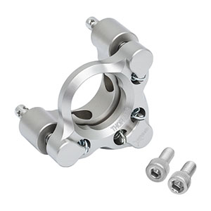 POLARIS-K19G4 - Polaris® Glue-In Ø19 mm Mirror Mount, 2 Adjusters with Side Holes