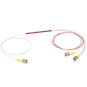 TN1064R5F1A - 1x2 Narrowband Fiber Optic Coupler, 1064 ± 15 nm, 0.14 NA, 50:50 Split, FC/PC