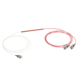 PN1064R5F1 - 1x2 PM Coupler, 1064 ± 15 nm, 50:50 Split, ≥20 dB PER, FC/PC Connectors