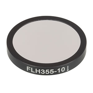 FLH355-10 - Premium Bandpass Filter, Ø25 mm, CWL = 355 nm, FWHM = 10 nm