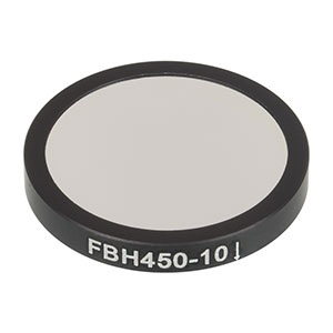 FBH450-10 - Premium Bandpass Filter, Ø25 mm, CWL = 450 nm, FWHM = 10 nm