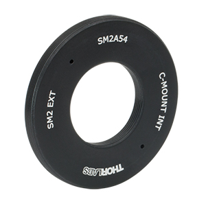 SM2A54 - Adapter with External SM2 Threads and Internal C-Mount Threads, 5.1 mm Long
