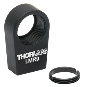 LMR9 - Lens Mount with Retaining Ring for Ø9 mm Optics, 8-32 Tap