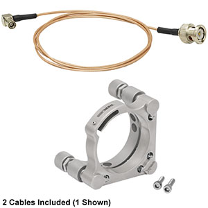 POLARIS-K2S2P - Polaris<sup>®</sup> Piezoelectric Ø2in Mirror Mount, 2 Adjusters with Lock Nuts, Cables Included