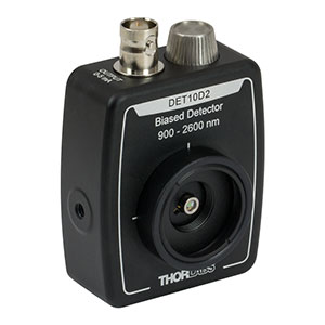 DET10D2 - InGaAs Detector, 900 - 2600 nm, 25 ns Rise Time, 0.8 mm², Universal 8-32 / M4 Mounting Holes