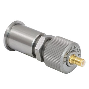 POLARIS-P20 - 3/8in-100 Adjuster with Piezoelectric Actuator, Ø0.50in Stainless Steel Bushing, 3/8in Manual Travel, ≥15.4 µm Piezo Travel