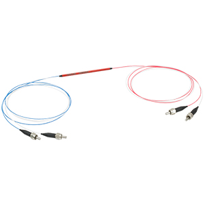 TM200R3S2B - 2x2 Multimode Fiber Optic Coupler, Low OH, Ø200 µm Core, 0.22 NA, 75:25 Split, SMA905