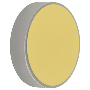 CM254-200-M01 - Ø1in Gold-Coated Concave Mirror, f = 200.0 mm