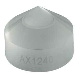 AX1240 - 40.0°, Uncoated UVFS, Ø1/2in (Ø12.7 mm) Axicon