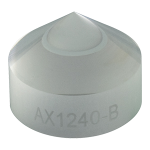 AX1240-B - 40.0°, 650 - 1050 nm, AR Coated UVFS, Ø1/2in (Ø12.7 mm) Axicon