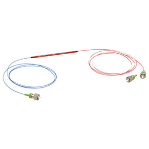 PFC1480A - Fused Fiber Polarization Combiner/Splitter, 1480 ± 15 nm, FC/APC