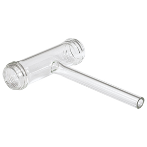 TGC100A - Empty Glass Cell with Threaded Ends, 100 mm Long, One Fill Tube