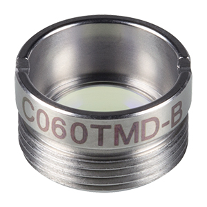 C060TMD-B - f = 9.6 mm, NA = 0.3, Mounted Aspheric Lens, ARC: 600 - 1050 nm