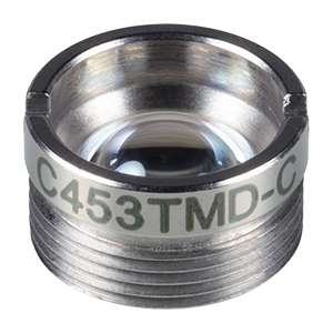 C453TMD-C - f = 4.6 mm, NA = 0.5, Mounted Aspheric Lens, ARC: 1050 - 1700 nm
