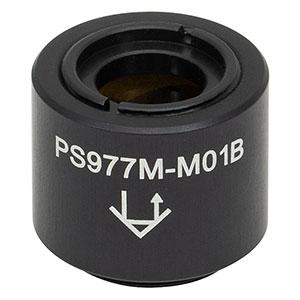PS977M-M01B - Specular Retroreflector, SM05-Threaded Mount, Gold Coating: 800 - 2000 nm