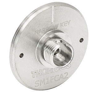 SM1FCA2 - FC/APC Fiber Adapter Plate with External SM1 (1.035in-40) Threads, Narrow Key (2.0 mm)