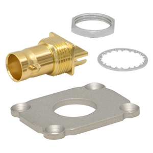 EEAEPBNC - End Plate for Electronics Housings, BNC Connector, 1.00in x 1.25in 