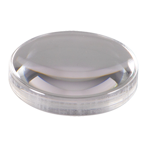 355397 - f= 11.0 mm, NA = 0.3, WD = 9.3 mm, Unmounted Aspheric Lens, Uncoated